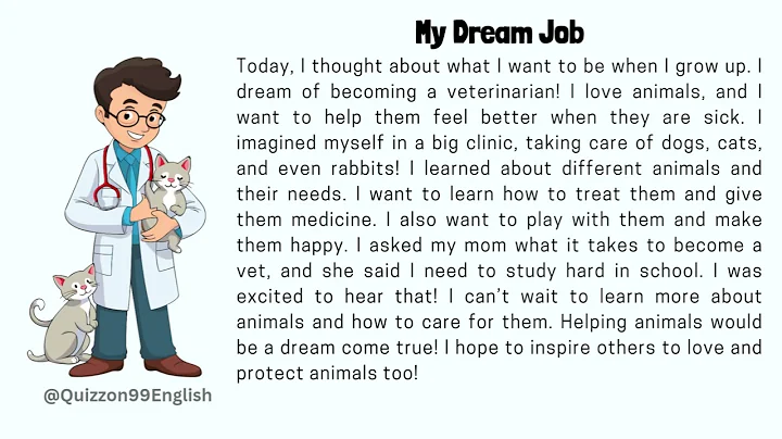 My Dream Job || Master English Through Fun Stories || Easy English for Beginners