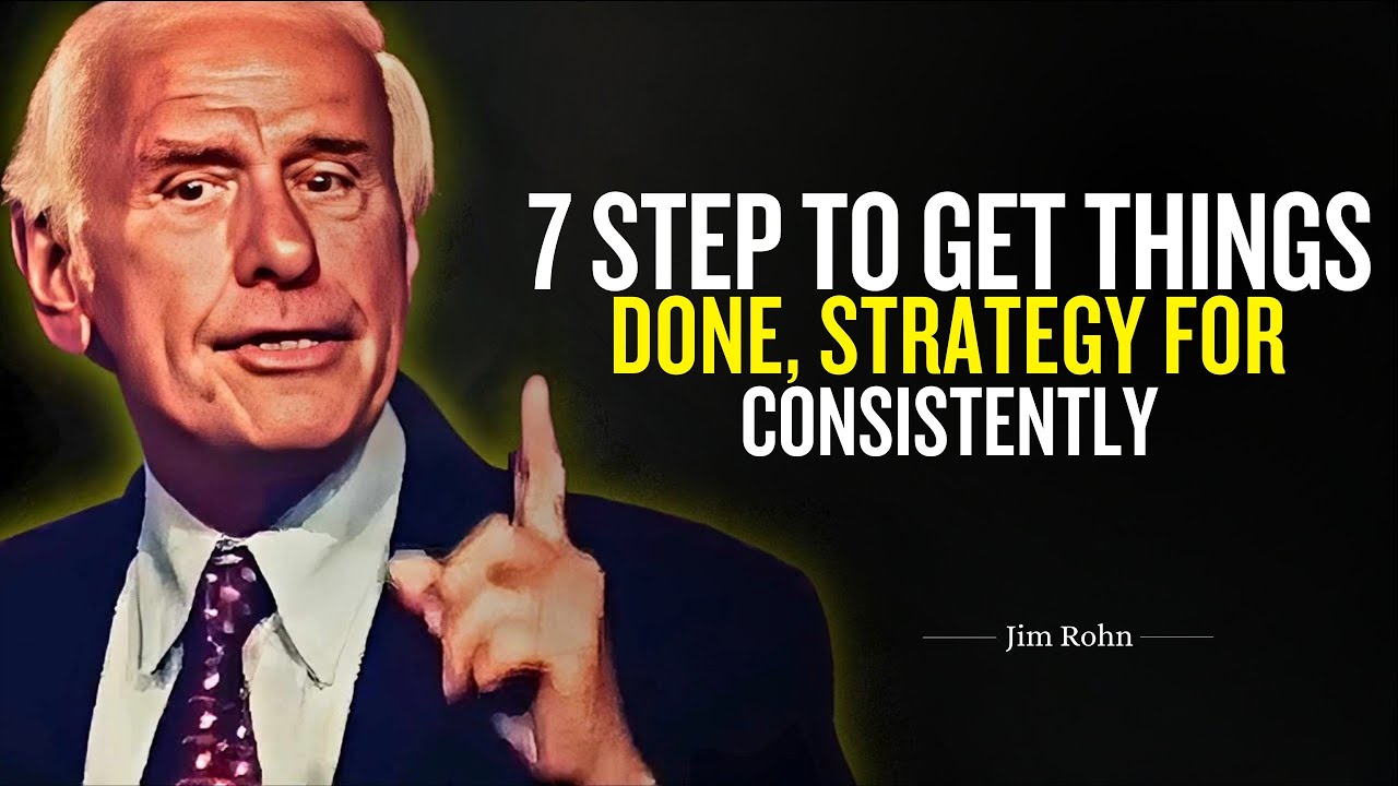 Jim Rohn Chart 3 Things STRATEGY FOR CONSISTENCY - 7 Step To Get Things Done | Jim Rohn Power ...