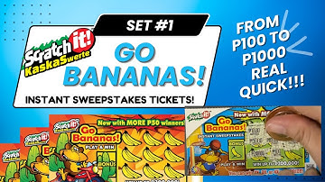 NANALO NG 1000?! SWERTE! | Go Bananas | Scratch It Challenge | Video 001