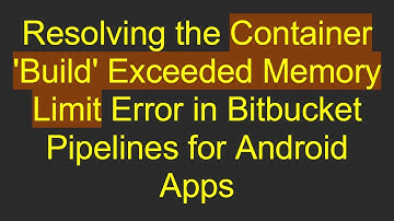 Resolving the Container 