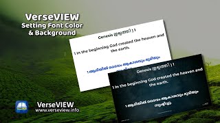 VerseVIEW PC Software - Setting text color and Background color screenshot 4