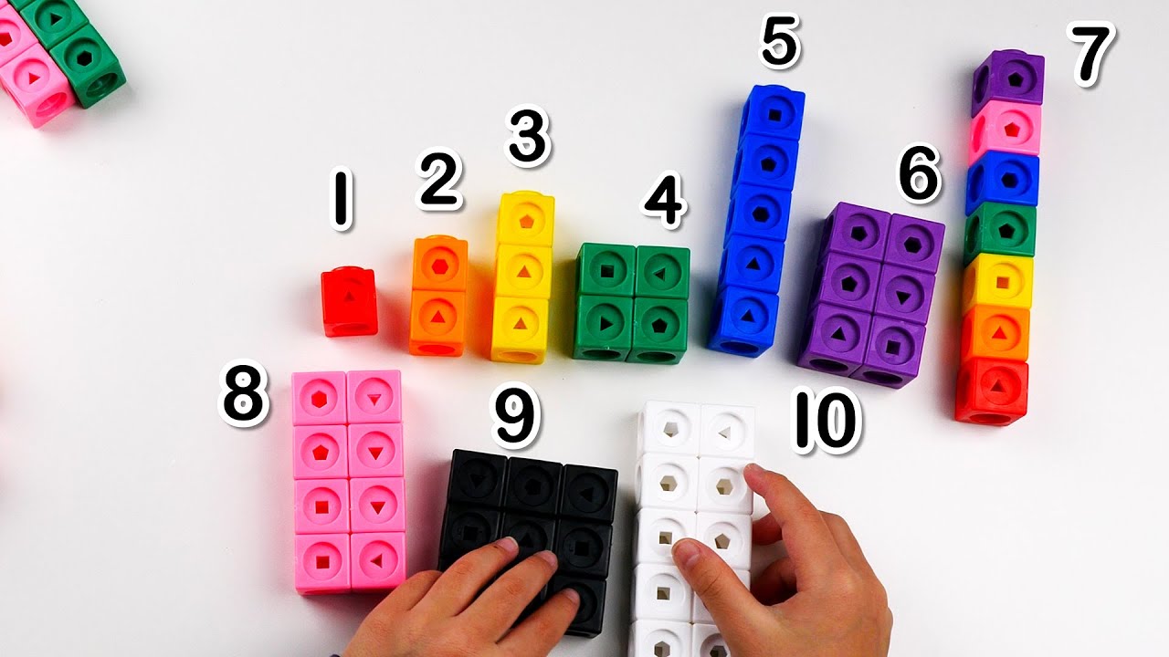 Making Math Link Cubes Numberblocks 1 to 10