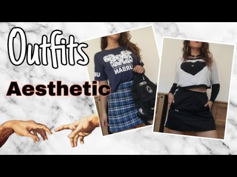 OUTFITS AESTHETIC con ropa basica, para gente basica / Sweetlife belu -  YouTube
