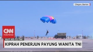 Kiprah Penerjun Payung Wanita TNI