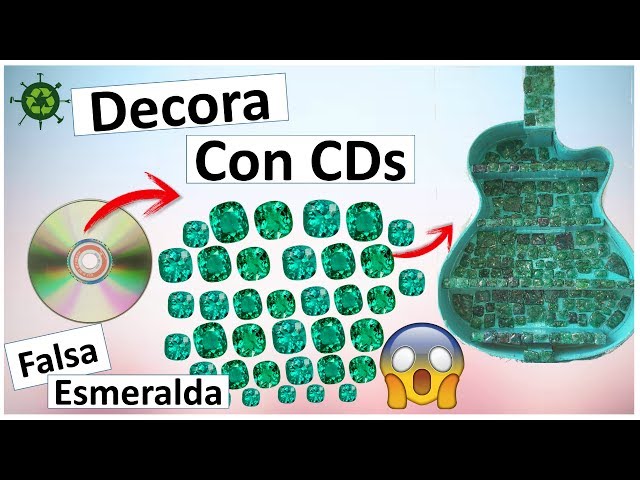 Ecodiseno Uandina 2: Reciclar CDs: crear teselas para mosaicos y  decoraciones