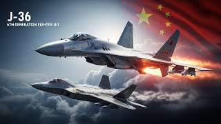 J-36 EXPOSED: China's 6th Gen Fighter | Hypersonic Tech Makes US Stealth Obsolete