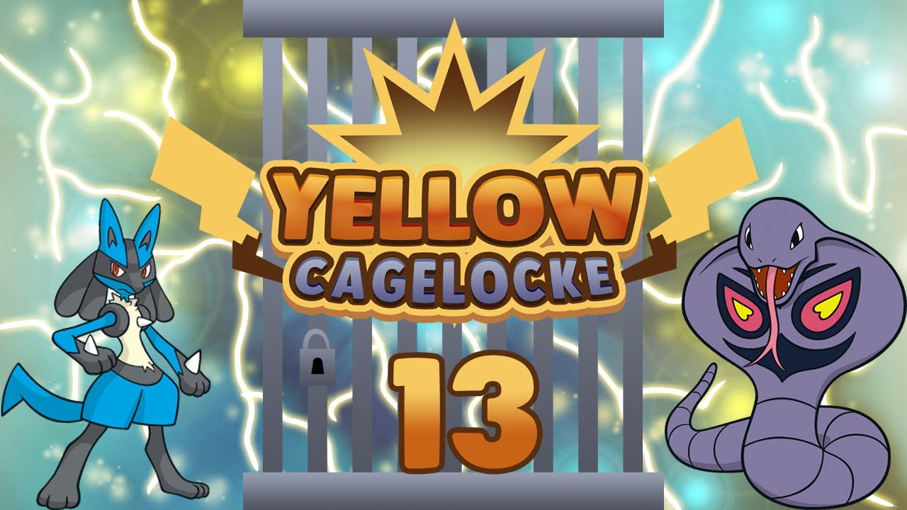 Pokemon Yellow Cagelocke w/SSBLucario | Part 13 | AN INTENSE CAGE MATCH!