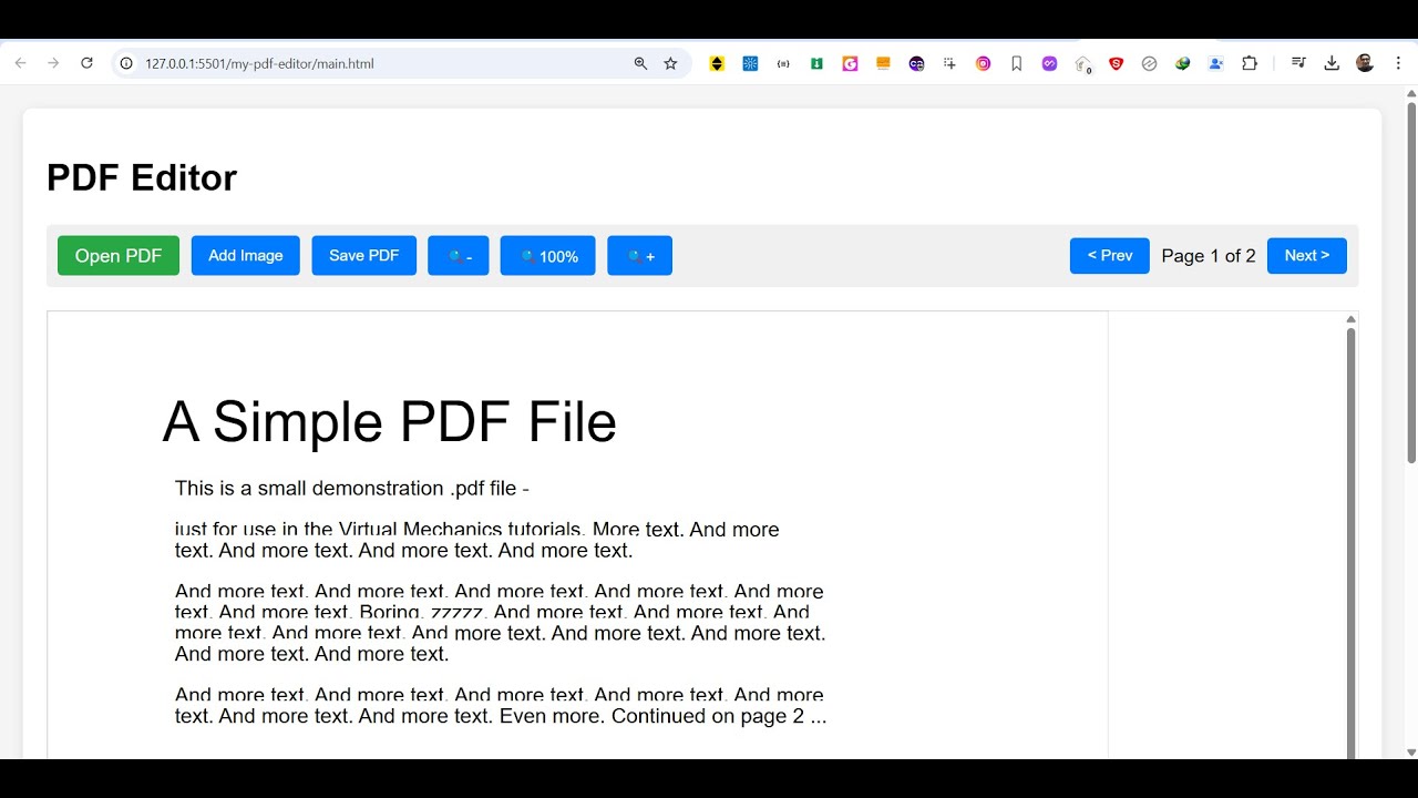 Build a Mozilla PDF.js PDF Editor Using jsPDF & Html2Canvas Web App in ...