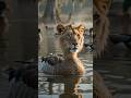 Lion-Faced Ducks Gathered on a Misty Lake | Dark Fantasy Wildlife Documentary