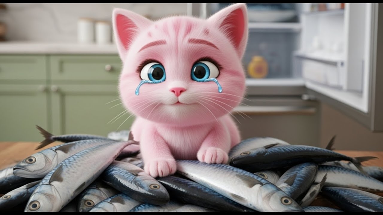 Meow Meow Cat Funny Video 2025 | Cat Eating Big Fish | AI Cats Meowing Mahmuda AI World