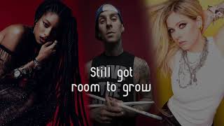 WILLOW, Avril Lavigne feat. Travis Barker - G R O W (Lyrics)