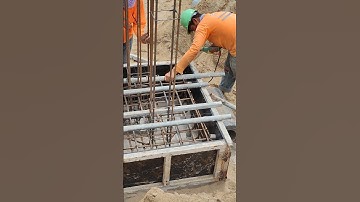 Technical use steel tube to reinforce stump column rebar