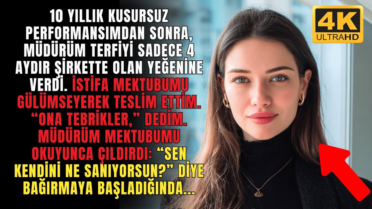 Müdürüm, 10 Yıllık Kusursuz Performansımdan Sonra Terfiyi Yeğenine Verdi. İstifa Ettiğimde Olanlar…