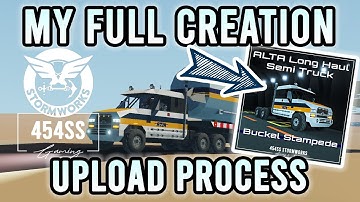 ALL THE STEPS for Stormworks Creation Uploading