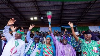 Warri Stands Still As Senate President, Tinubu, Other Senators Storm Delta For Omo-Agege