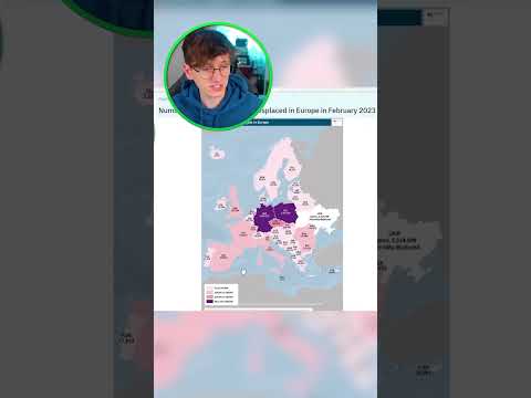 POPULATION of UKRAINAN REFUGEES Across EUROPE! #shorts