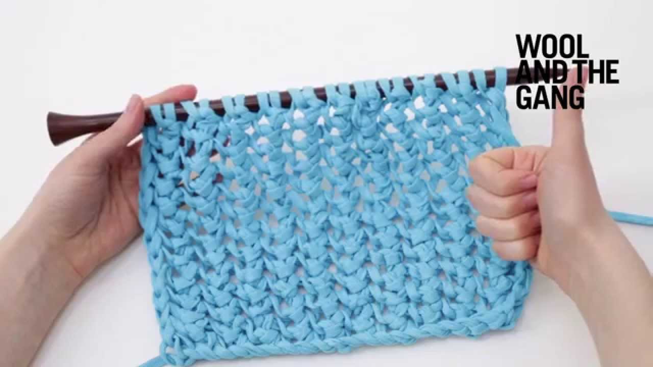 How to knit fishnet stitch