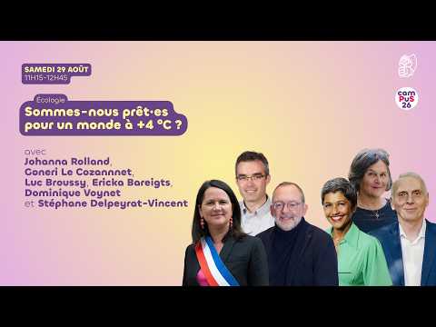 Miniature de la vidéo : 🔴  Sommes-nous prêts pour un monde à +4 °C ? - #CamPuS2026