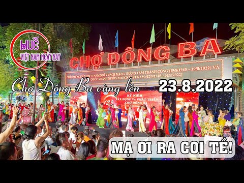 Video Sôi nổi đêm chợ Đông Ba Huế 123 quý Chị O Mệ bỏ hết... - youtube