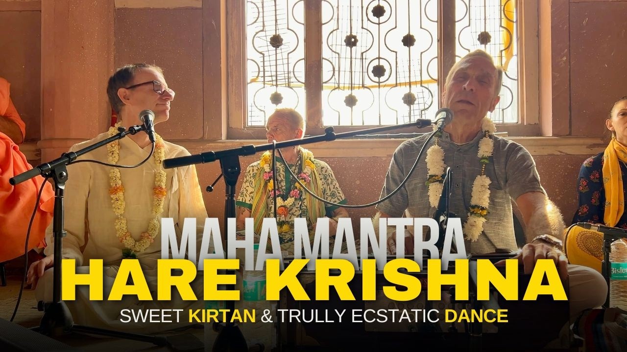 Experience ECSTASY with Bada Haridas & Sri Prahlad Prabhu's HARE KRISHNA Kirtan in VRINDAVAN