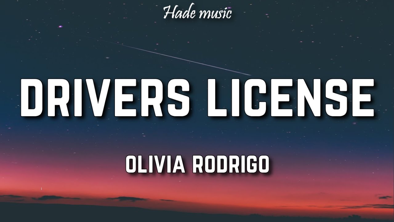 Olivia Rodrigo - Drivers License (Lyrics) - YouTube