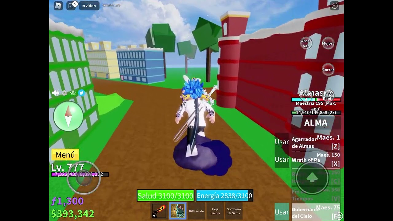 Como entrar a la factory en blox fruits con El Paso rapido YouTube