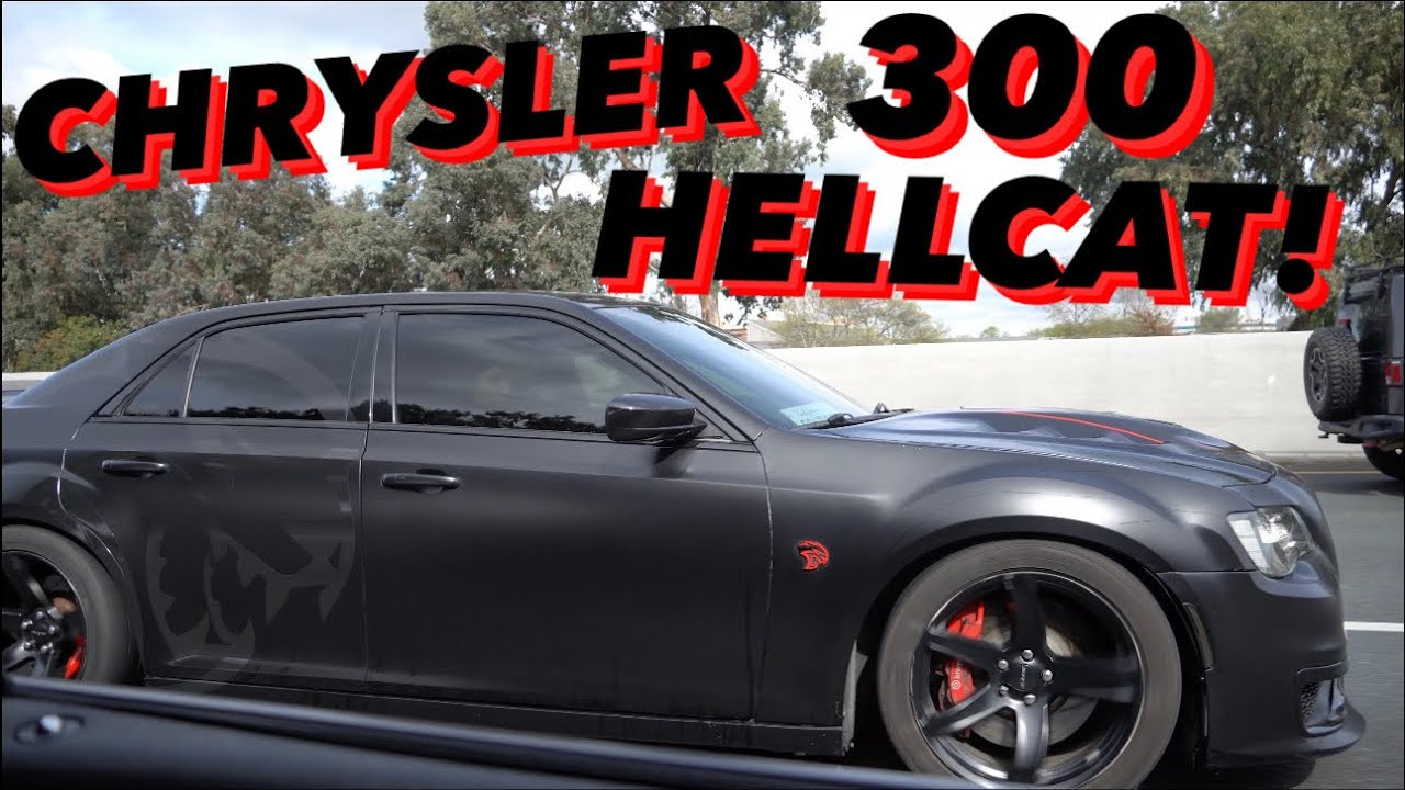 MOBBING WITH A HELLCAT SWAPPED CHRYSLER 300 TO THE CAR MEET!!! - YouTube