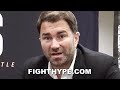 CANELO "11TH IS THE DATE" VS. CALEB PLANT  SAYS EDDIE HEARN; GIVES UPDATE ON "FREE AGENT" TALKS