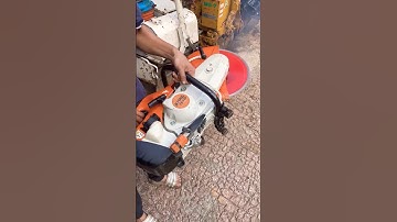 Hướng dẫn Sử dụng máy cắt bê tông STHILL TS420 gắn lưỡi cắt 355mm #thienvungo #maycatbetong