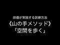 俳優が実践する訓練方法《山の手メソッド》「空間を歩く」