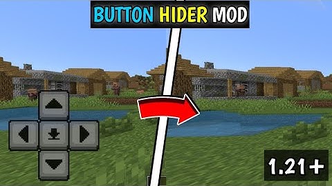 How to Hide Buttons in Minecraft PE! | Button Hider Mod (1.21+)🔥