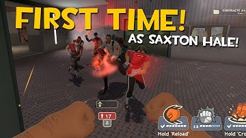 Playing TF2 Saxton Hale vs Mercenaries for the First Time! (Summer Update)