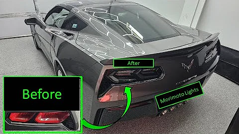 C7 Corvette NEW Morimoto C8 Style Smoke/Clear Tail Light Install - C7 Corvette Build Series Ep 2