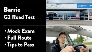 Barrie G2 Road Test - Full Route & Tips on How to Pass Your Driving Test