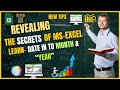 How to convert Date in to Month name and year in excel