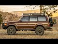 80 Series Land Cruiser Overland Build - Brown LLOD FZJ80 with a GFC Rooftop Tent walk-around