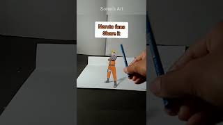 3D Naruto drawing | Soren's Art #naruto #narutoshippuden #drawing #sjram #narutodrawing