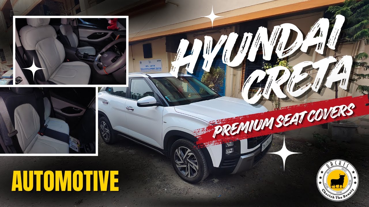 Премиальные чехлы на сиденья для Hyundai Creta | Премиальные чехлы на сиденья цвета «Ледяной серы...