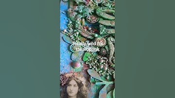 Steampunk Mixed Media canvas art #steampunk #mixedmedia #Art
