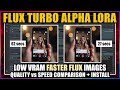 Fast Flux with Flux Turbo Alpha LoRA in ComfyUI Tutorial + Free Workflow - Low VRAM GPU