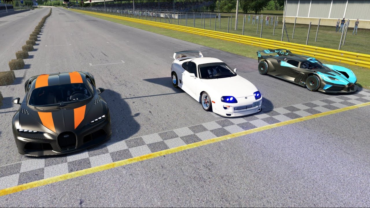 CP Toyota Drag Supra Vs Bugatti Chiron Super Sport 300 Vs Bugatti cp-toyota-drag-supra-vs-bugatti-chiron-super-sport-300-vs-bugatti