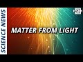 Physicists find new way to make matter from light