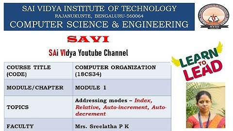 Addressing modes- – Index, Relative, Auto-increment, Auto-decrement addressing