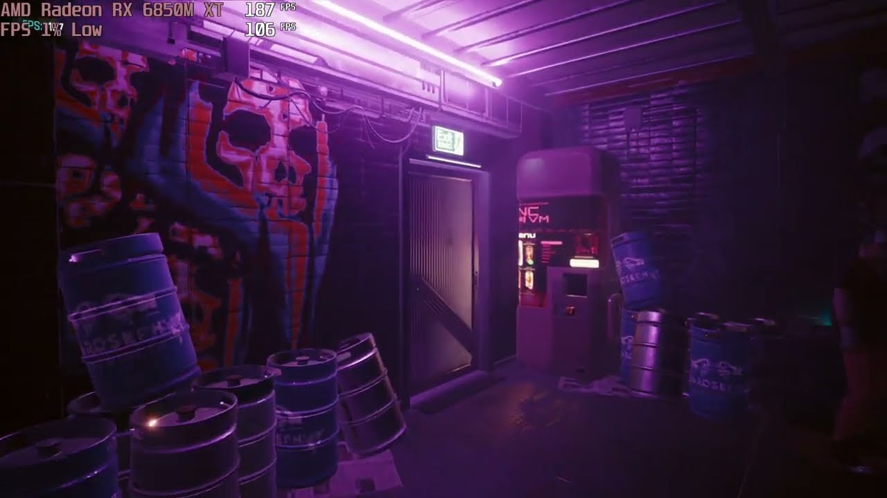 🎮 AMD Radeon RX 6850M XT - Cyberpunk 2077 Benchmark gameplay benchmarks (1080p)