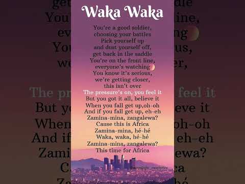 Waka Waka (The time of Africa) -Shakira_songlyrics|| #ytshorts #lyrics #trendingshorts #songlyrics