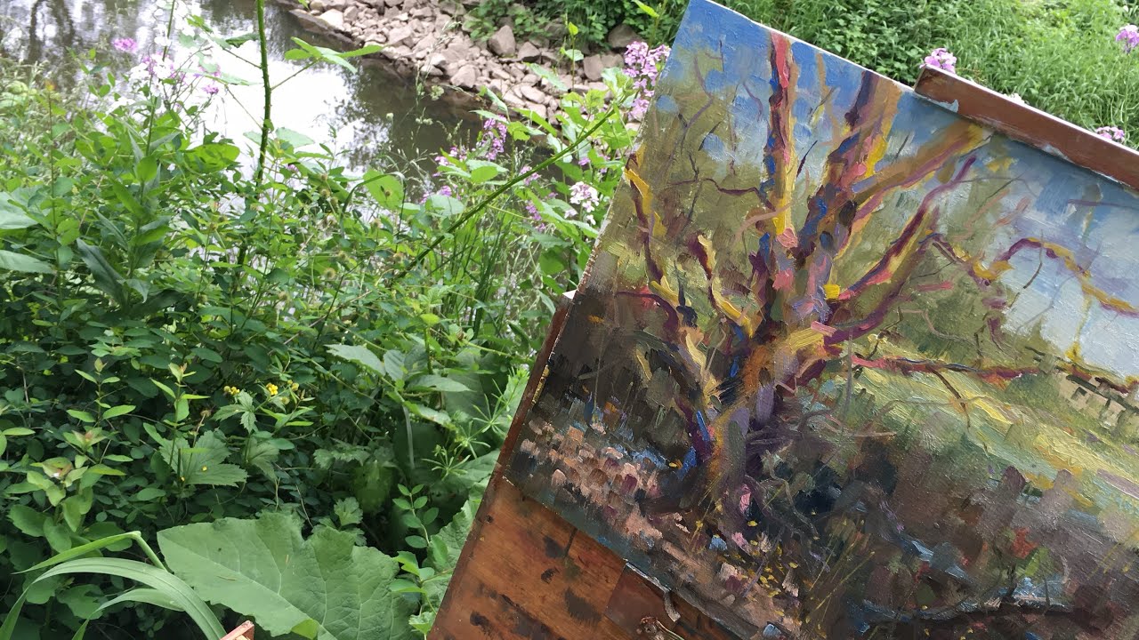 Painting a Weathered Tree with Color | Plein Air Painting