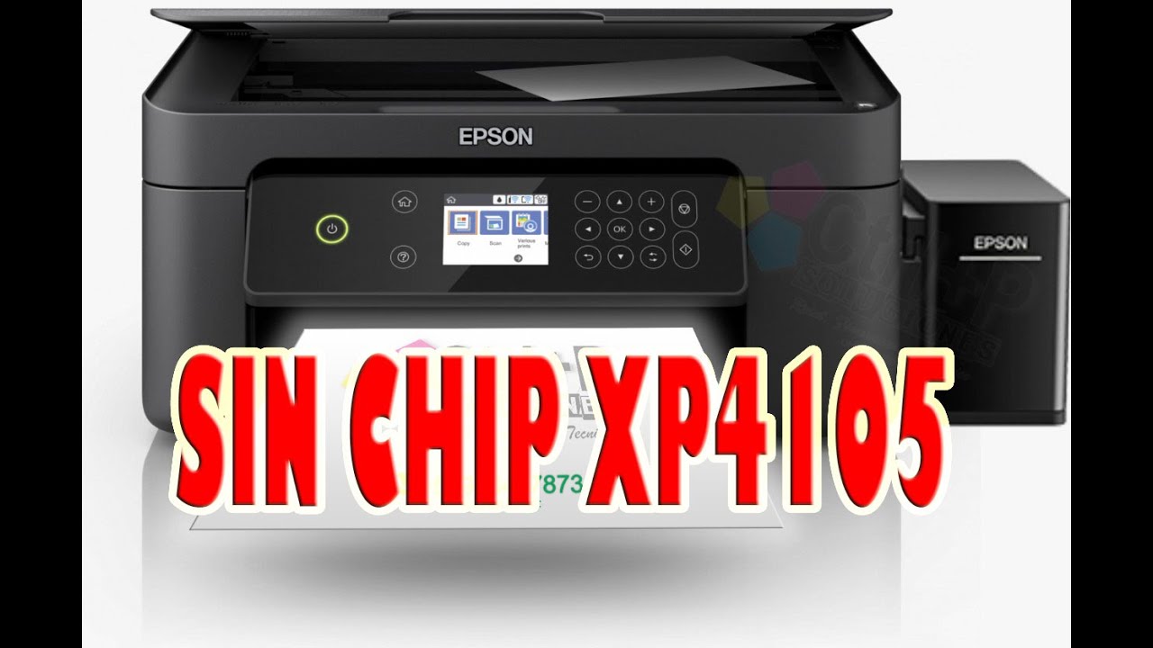 CHIP VIRTUAL EPSON XP4105 + SISTEMA CONTINUO - YouTube