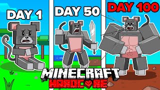I Survived 1000 DAYS as a HOUSE MOUSE in HARDCORE Minecraft! - Smallest Mobs Compilation
