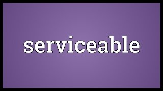 Serviceable Meaning