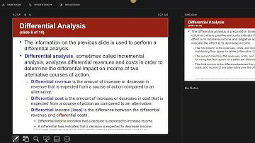 Chapter 24 Video 1-Differential Analysis Introduction